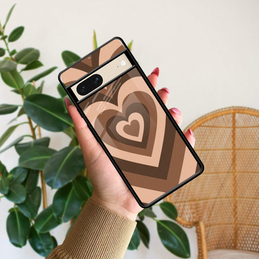 Latte Love Pattern Glossy Metal Case Cover For Google - ShopOnCliQ