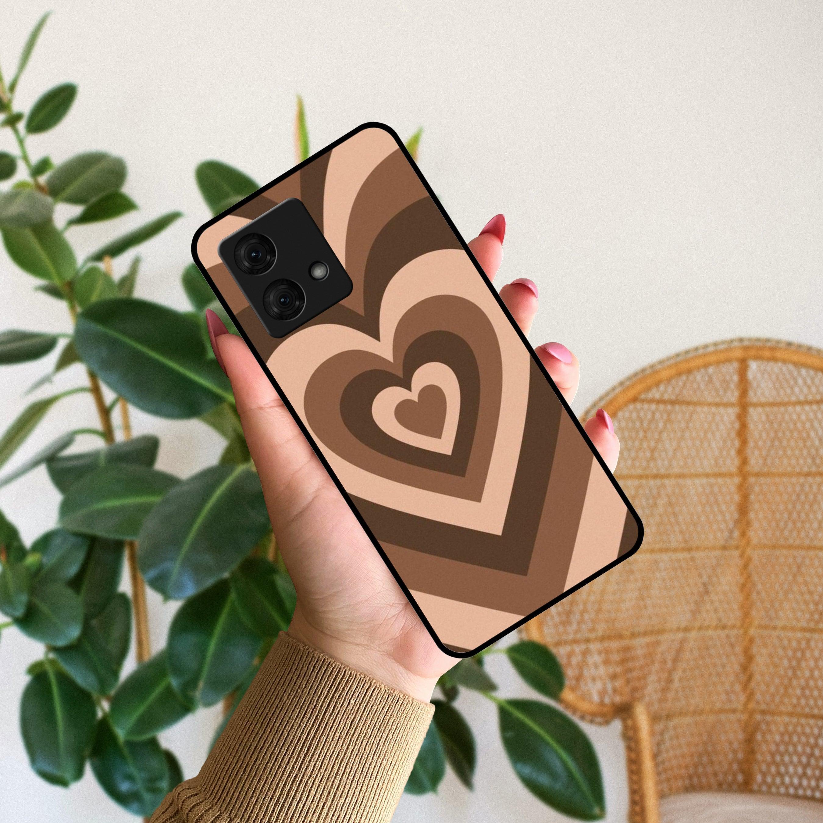 Latte Love Pattern Glossy Metal Case Cover For Motorola - ShopOnCliQ