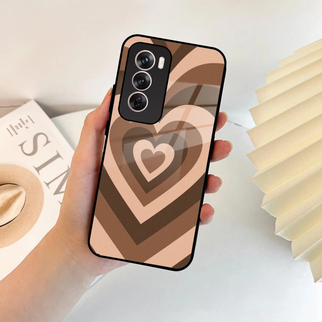 Latte Love Patter Glossy Metal Case Cover Coffee For Oppo - ShopOnCliQ