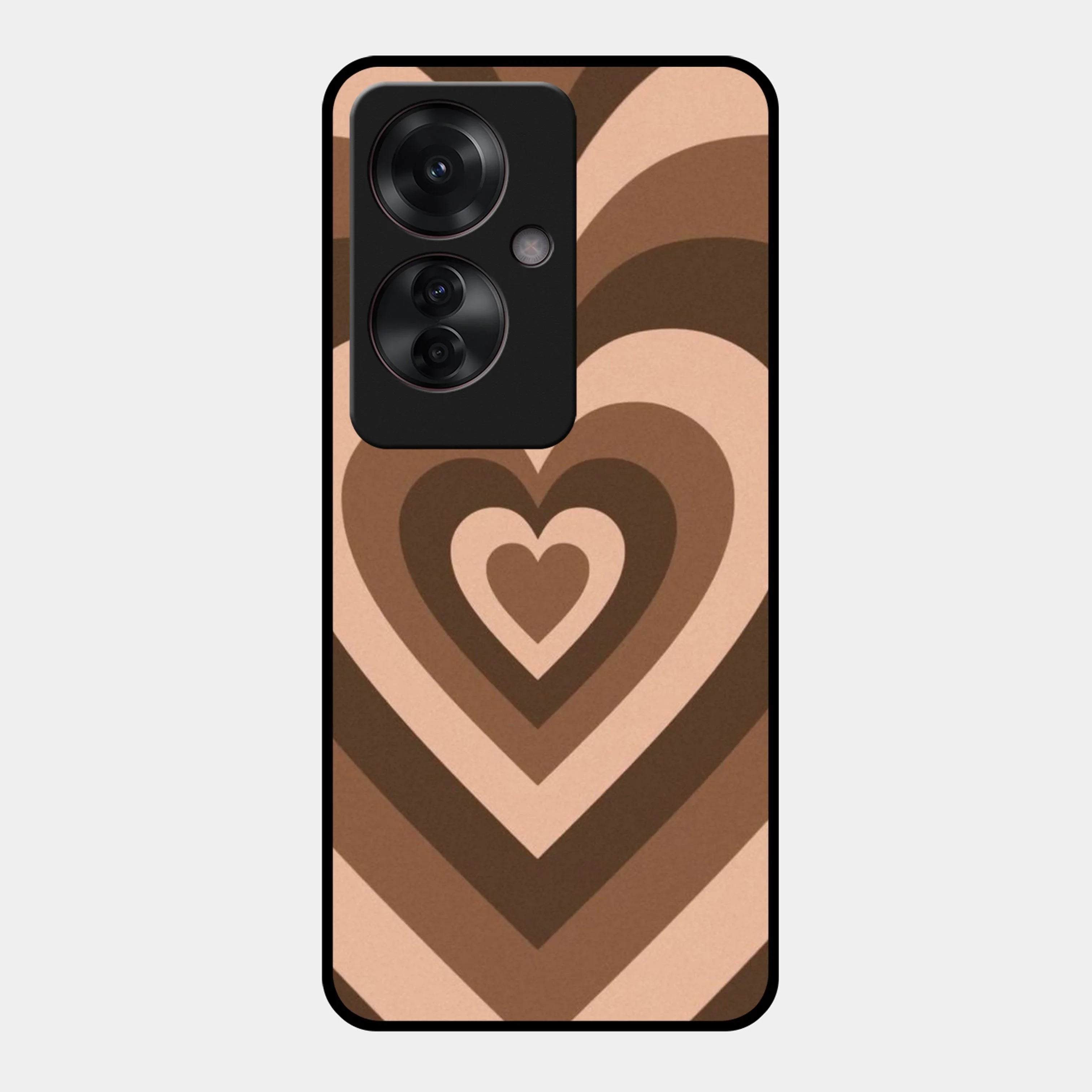 Latte Love Patter Glossy Metal Case Cover Coffee For Oppo - ShopOnCliQ