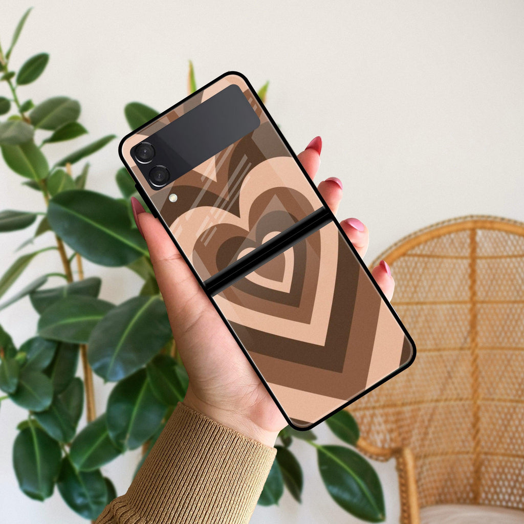 Latte Love Patter Glossy Metal Case Cover Coffee For Samsung - ShopOnCliQ