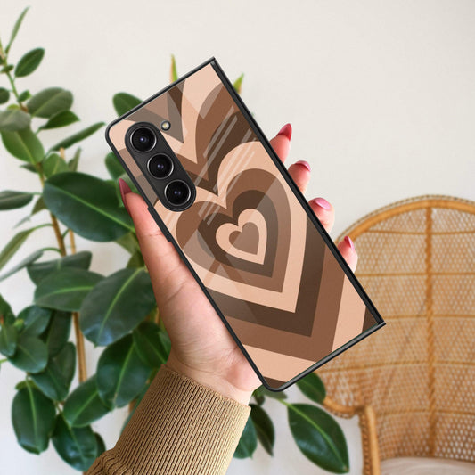 Latte Love Patter Glossy Metal Case Cover Coffee For Samsung