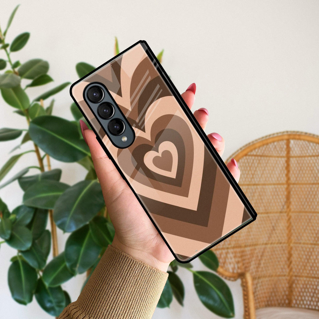 Latte Love Patter Glossy Metal Case Cover Coffee For Samsung - ShopOnCliQ