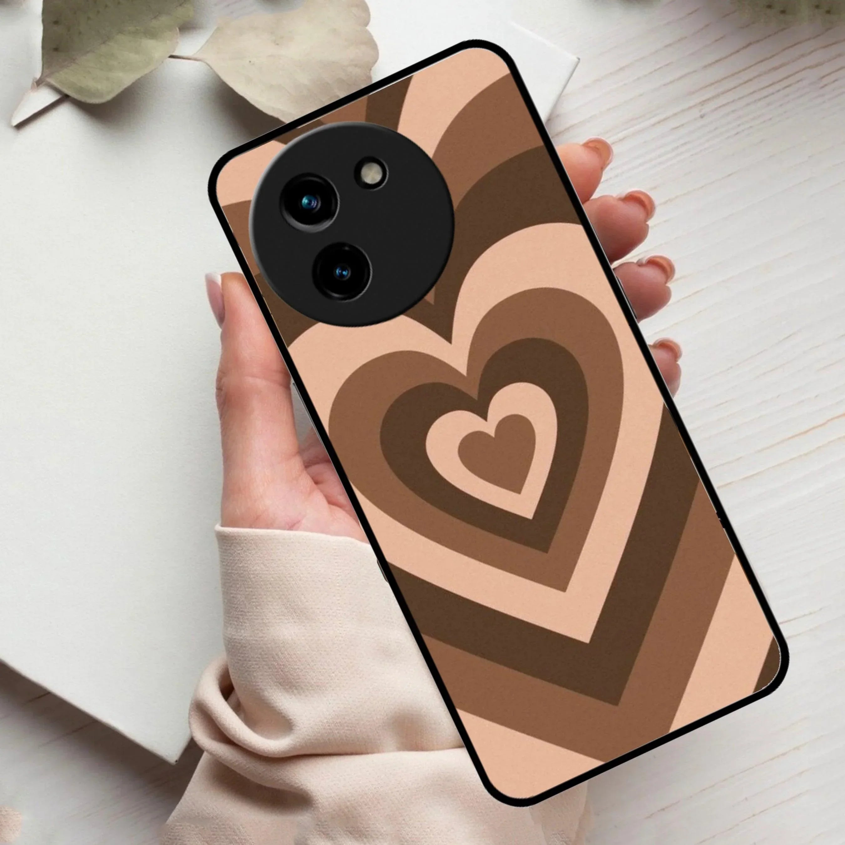 Latte Love Patter Glossy Metal Case Cover Coffee For Vivo - ShopOnCliQ