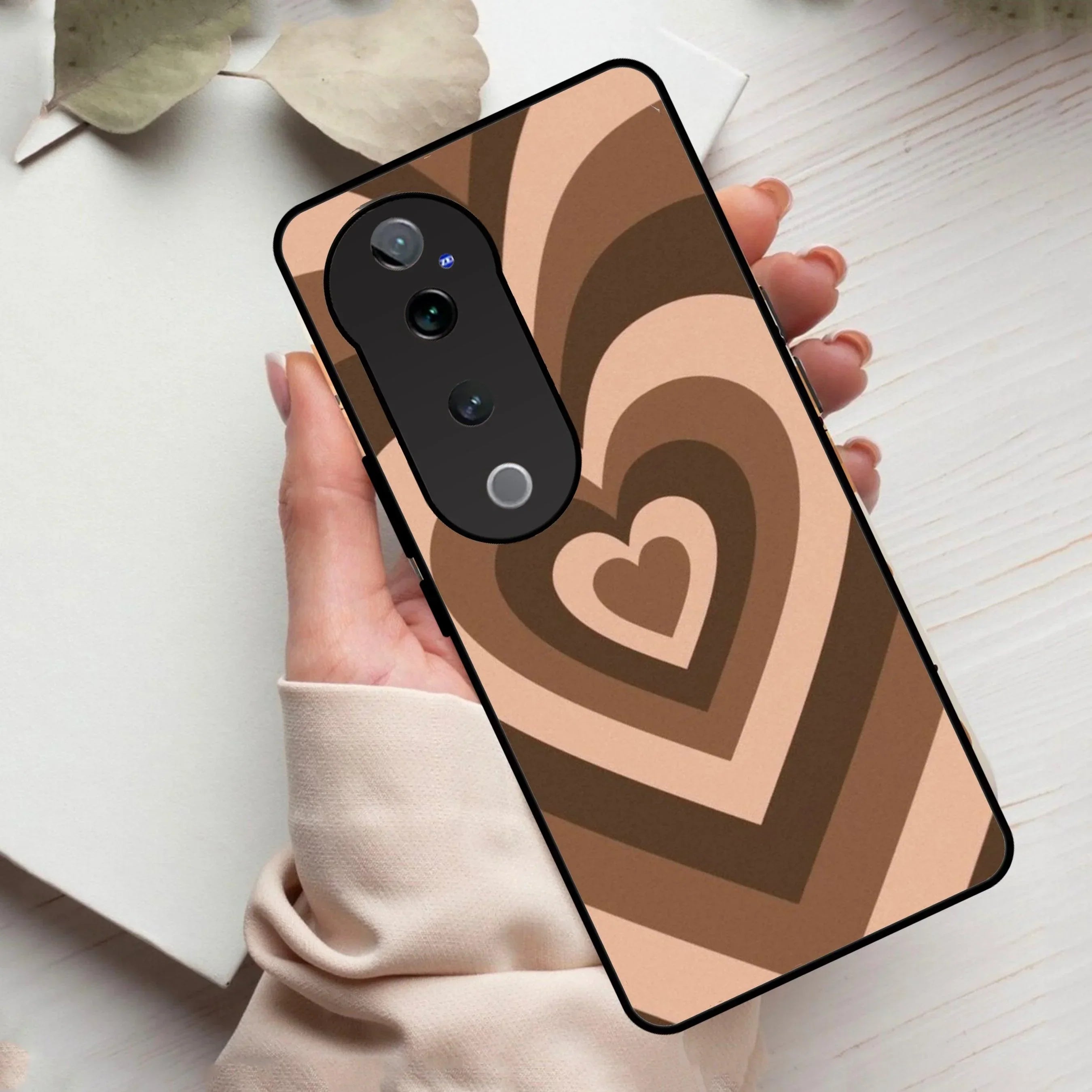 Latte Love Patter Glossy Metal Case Cover Coffee For Vivo - ShopOnCliQ