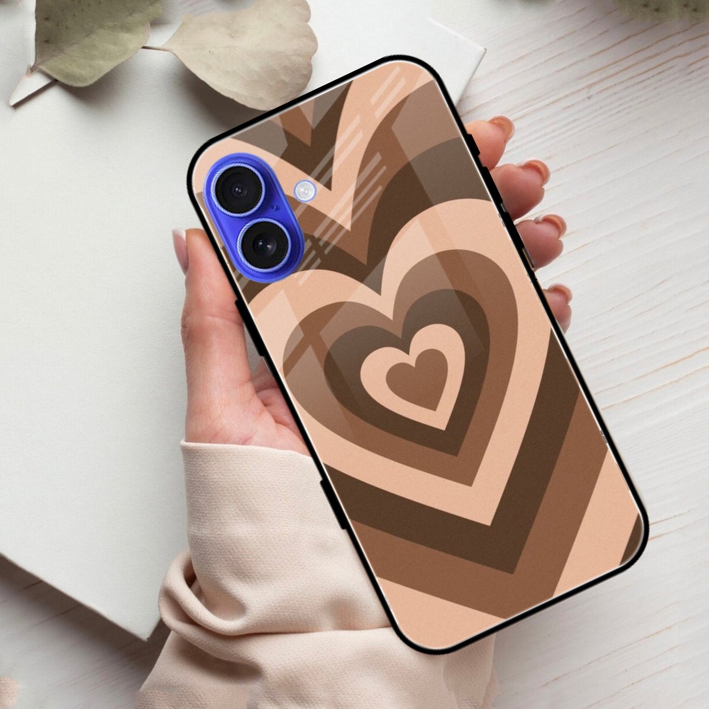 Latte Love Pattern Glossy Metal Case Cover For iPhone ShopOnCliQ