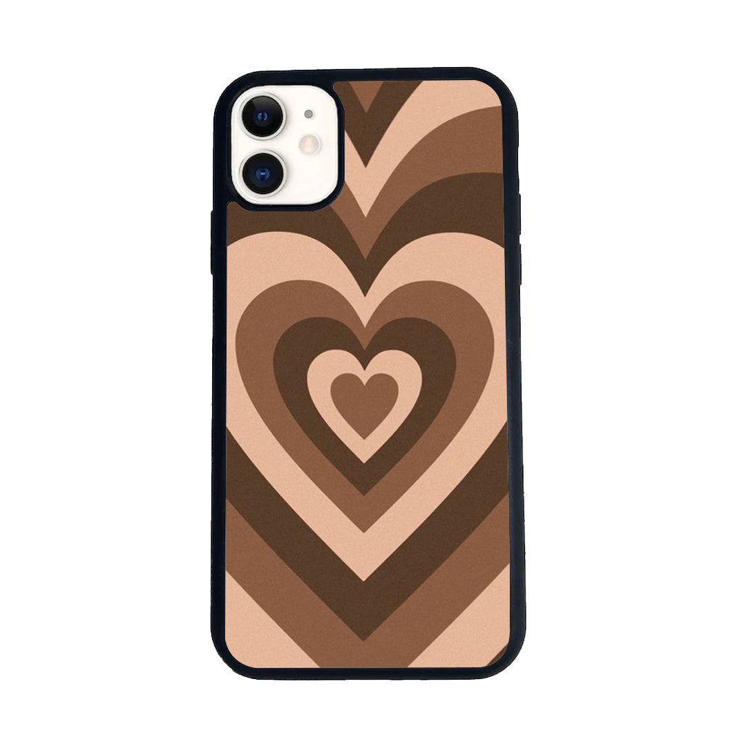 Latte Love Pattern Glossy Metal Case Cover For iPhone ShopOnCliQ