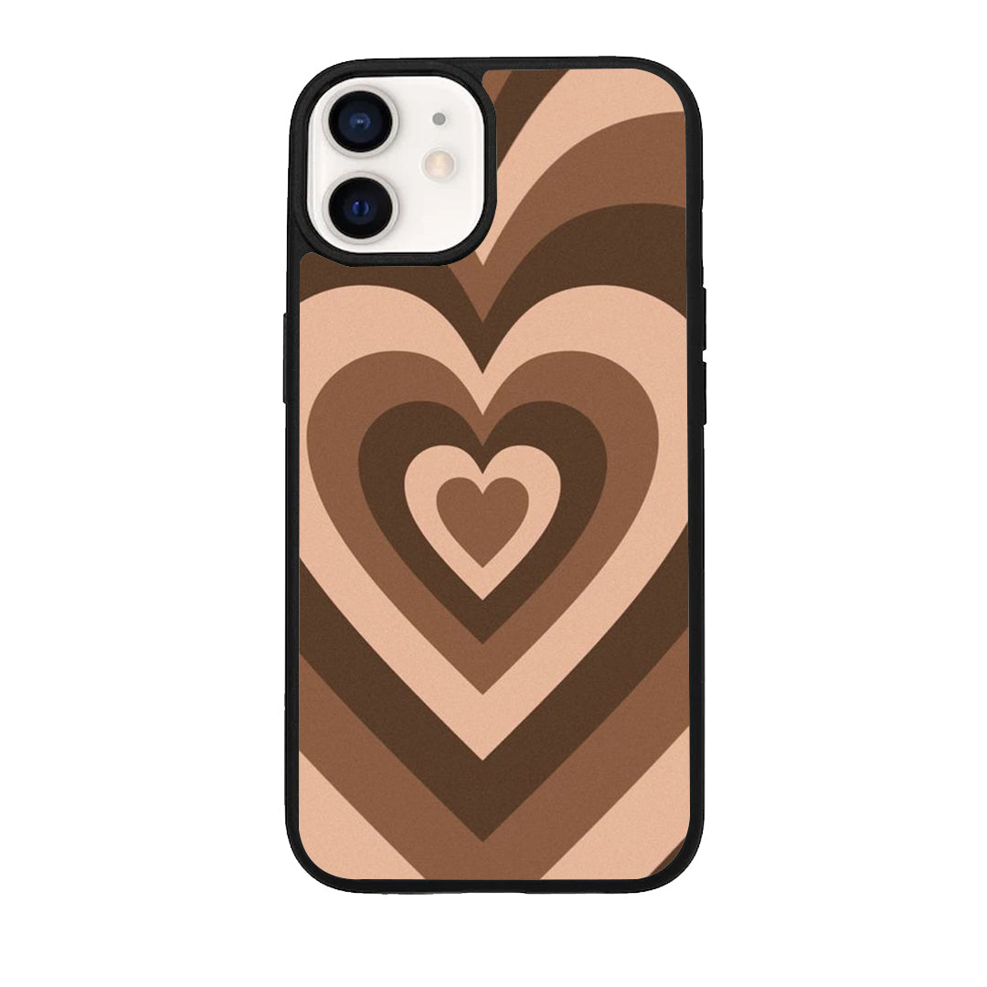 Latte Love Pattern Glossy Metal Case Cover For iPhone ShopOnCliQ