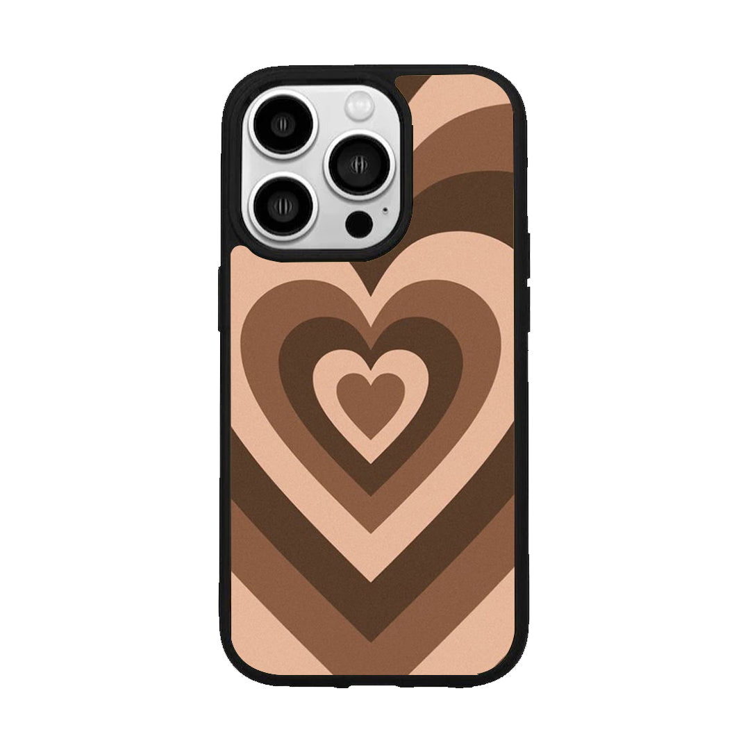 Latte Love Pattern Glossy Metal Case Cover For iPhone ShopOnCliQ