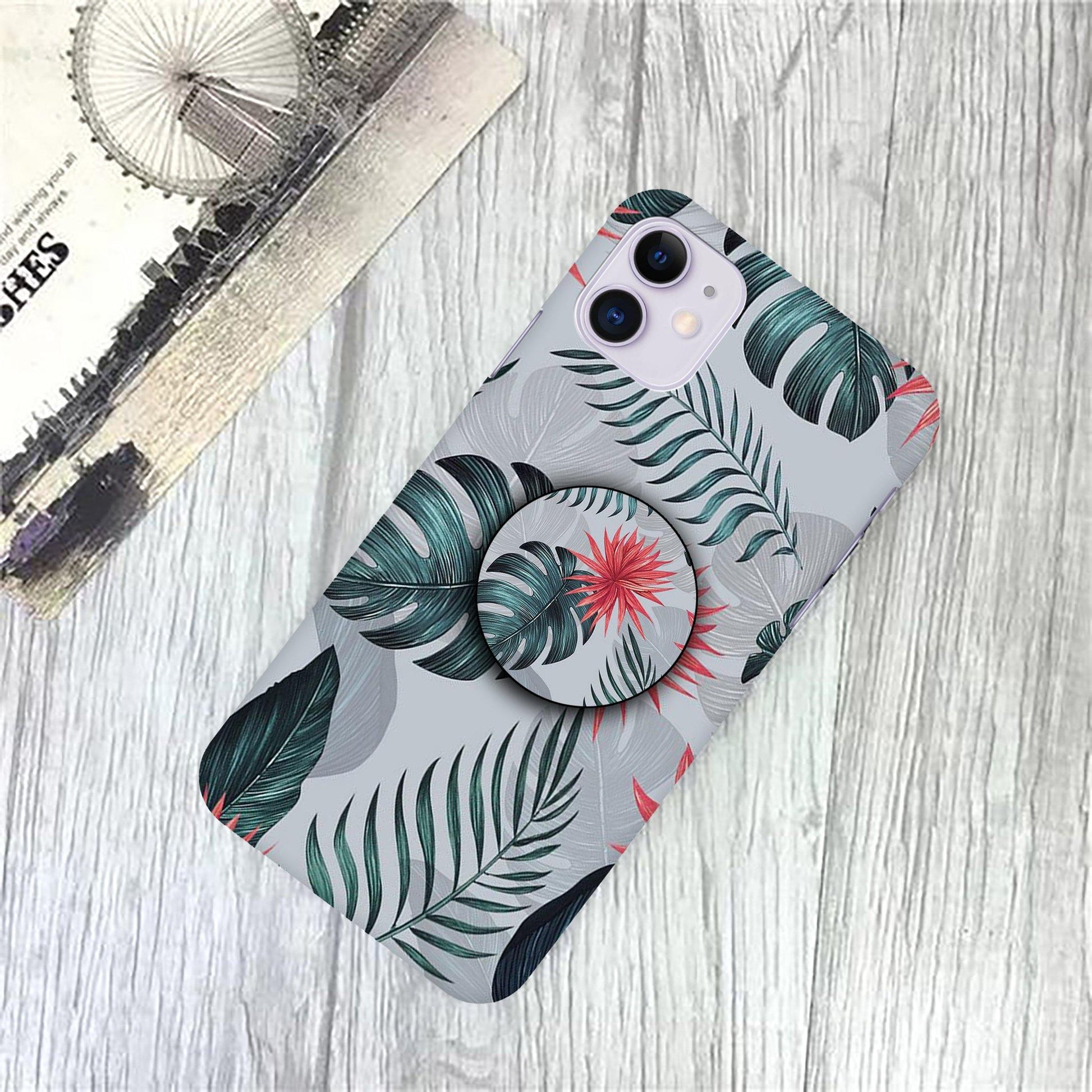 Leaf Print Slim Matte Phone Cover Case ShopOnCliQ