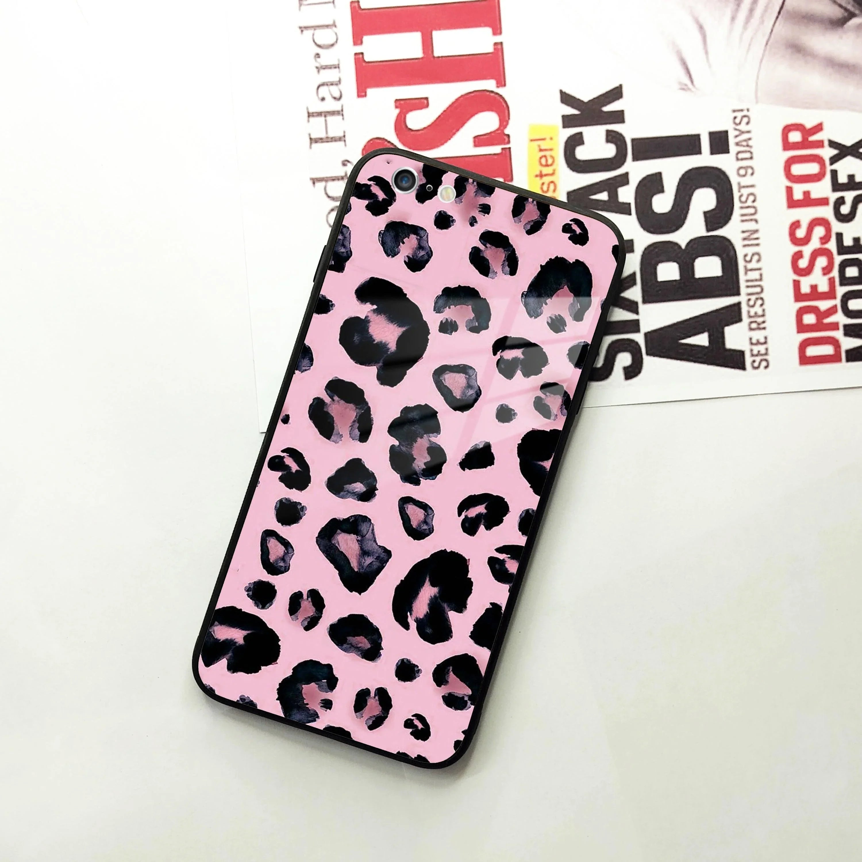 Leopard Glass Phone Case Cover For iPhone - ShopOnCliQ