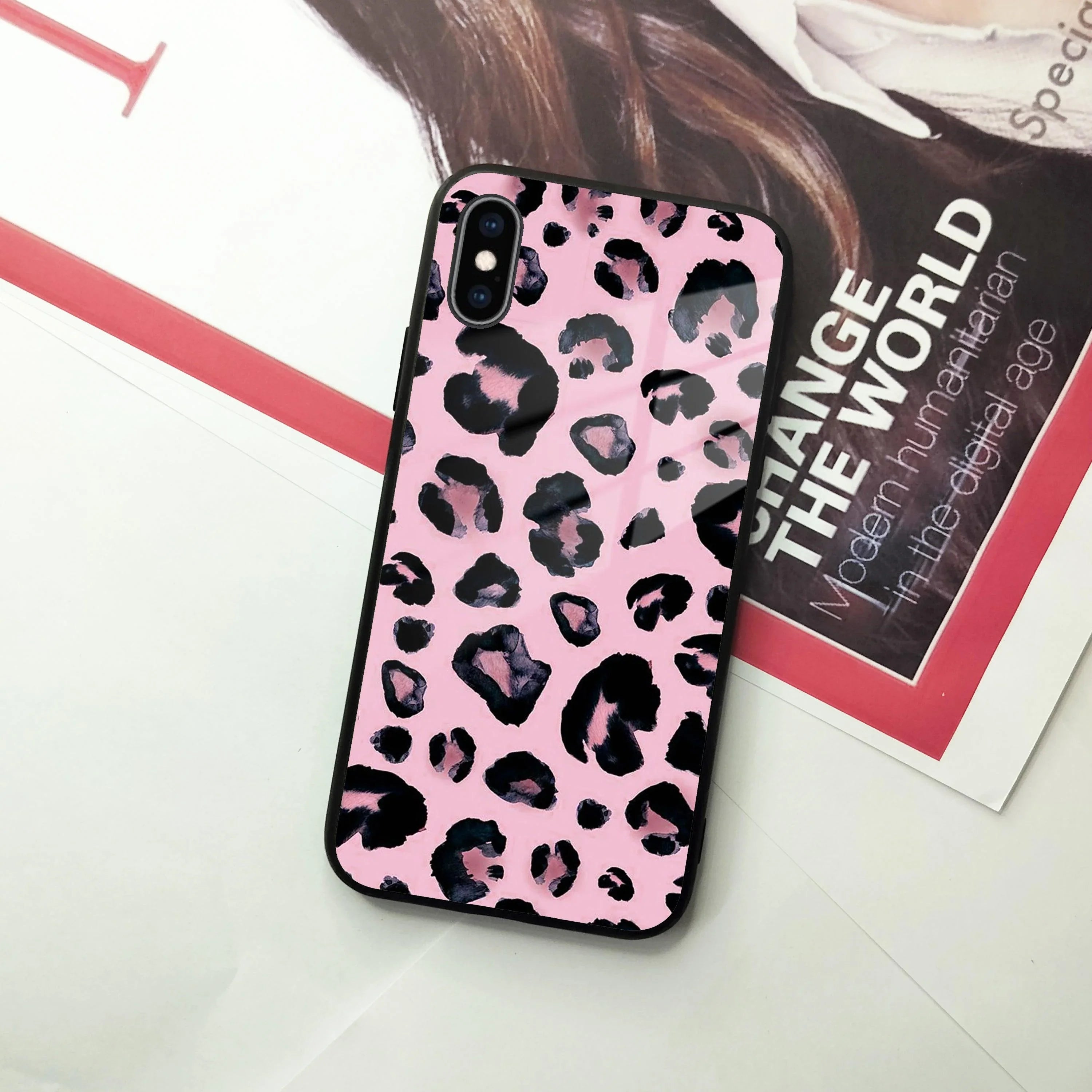 Leopard Glass Phone Case Cover For iPhone - ShopOnCliQ
