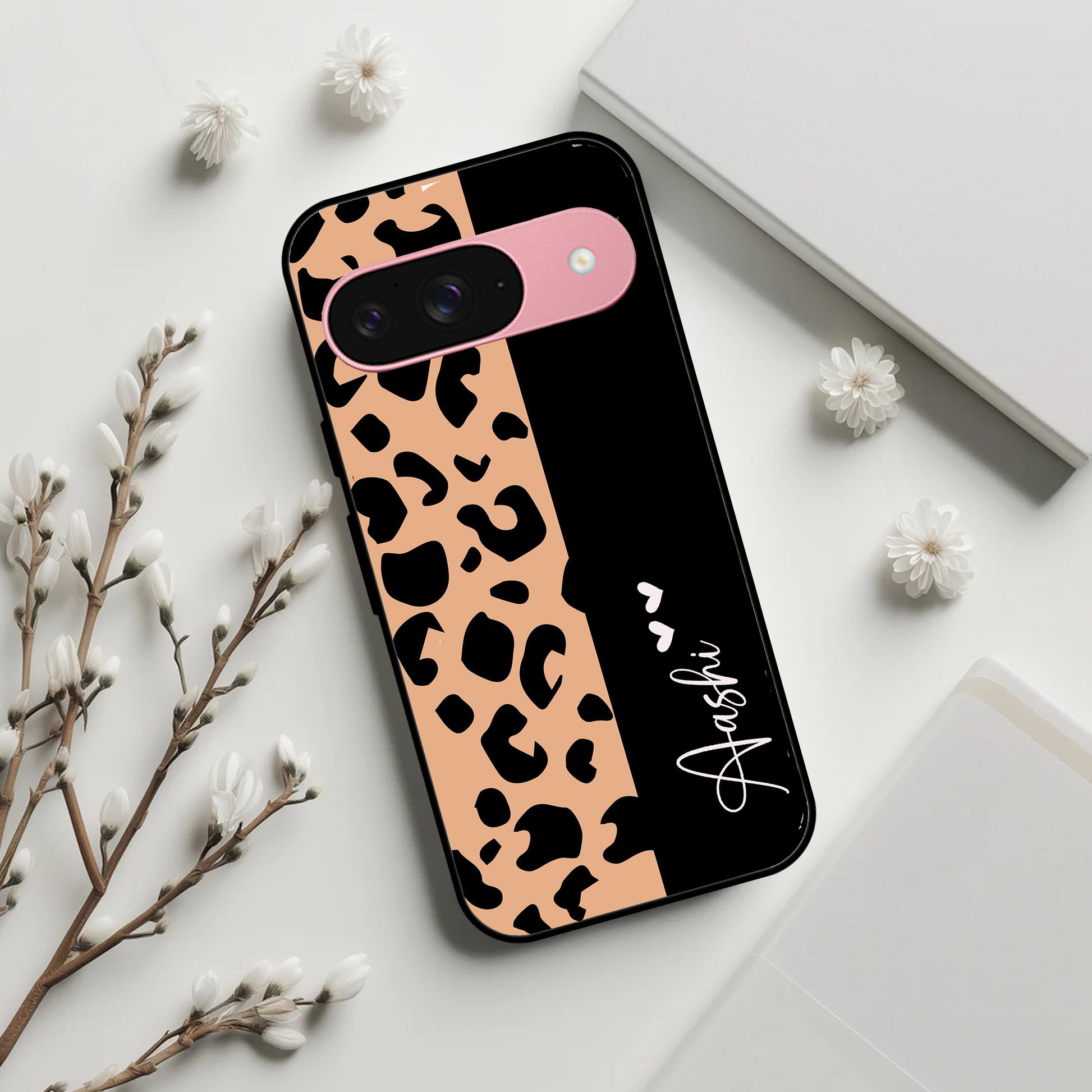 Leopard Glossy Metal Case Cover For Google ShopOnCliQ