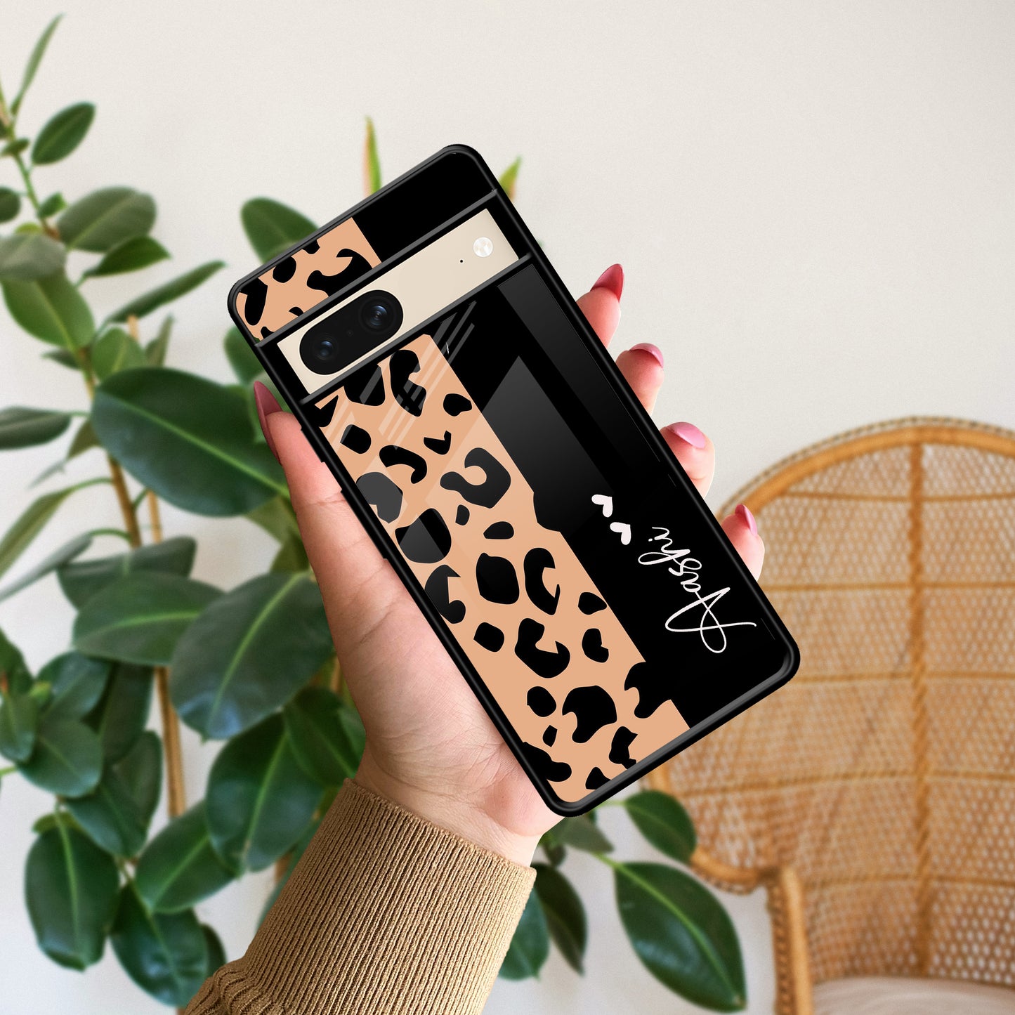 Leopard Glossy Metal Case Cover For Google ShopOnCliQ