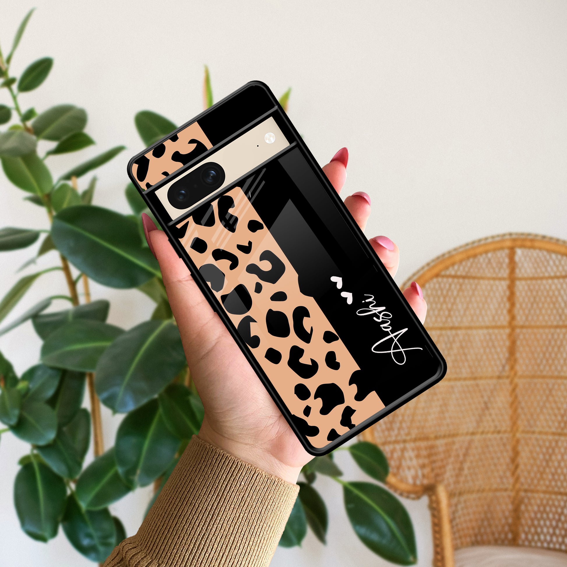 Leopard Glossy Metal Case Cover For Google ShopOnCliQ