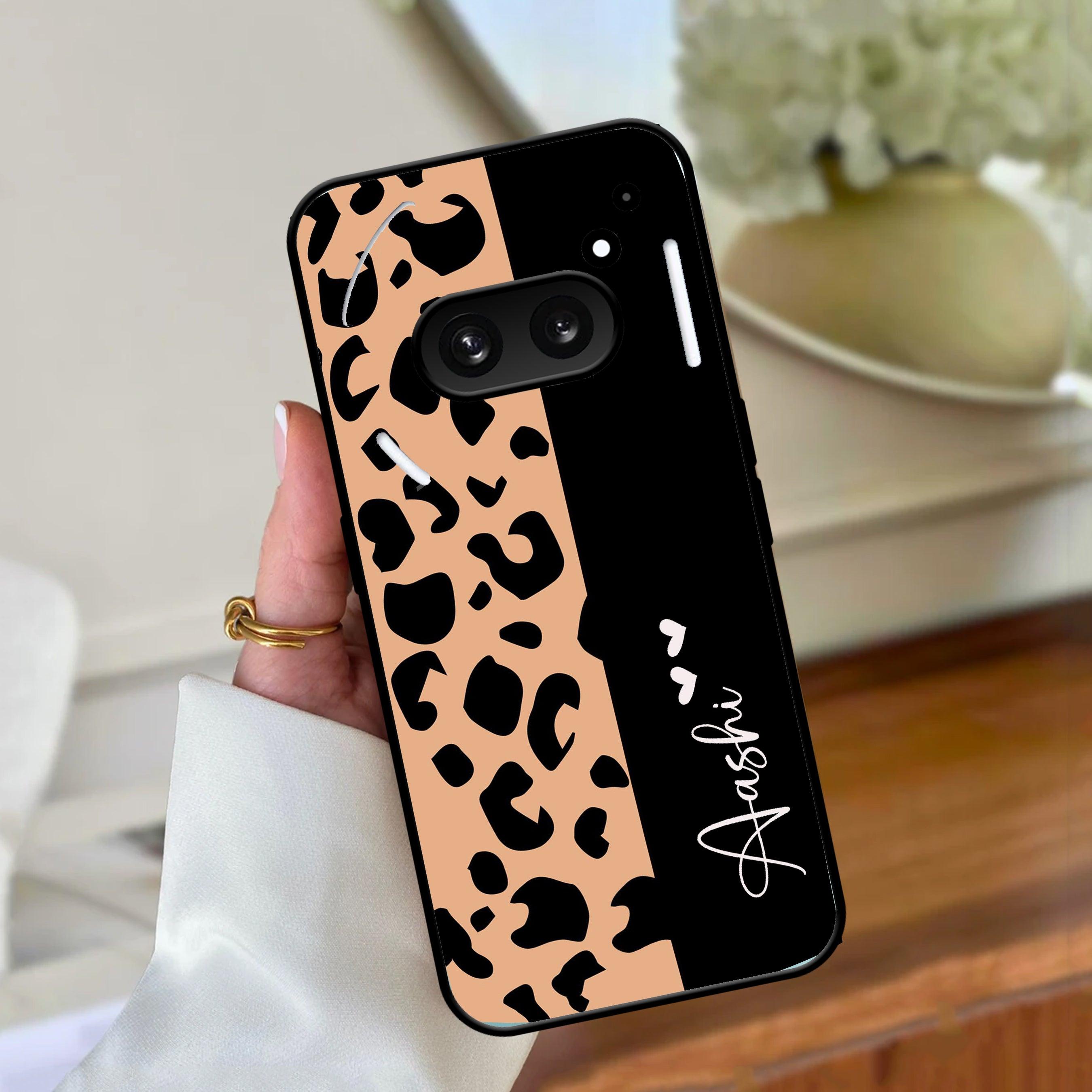 Leopard Glossy Metal Case Cover For Nothing - ShopOnCliQ