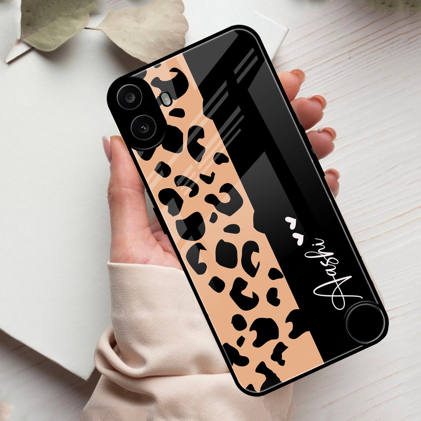 Leopard Glossy Metal Case Cover For Nothing ShopOnCliQ