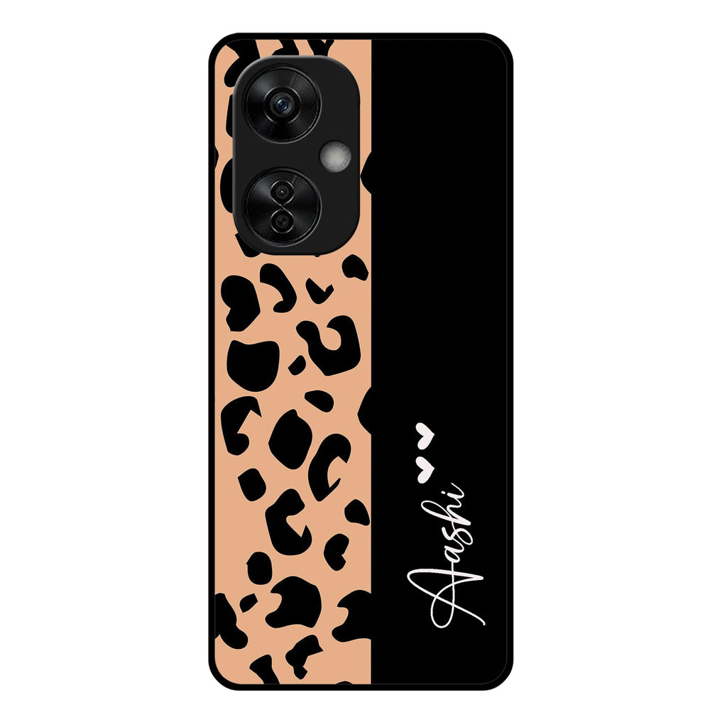 Leopard Glossy Metal Case Cover For OnePlus - ShopOnCliQ