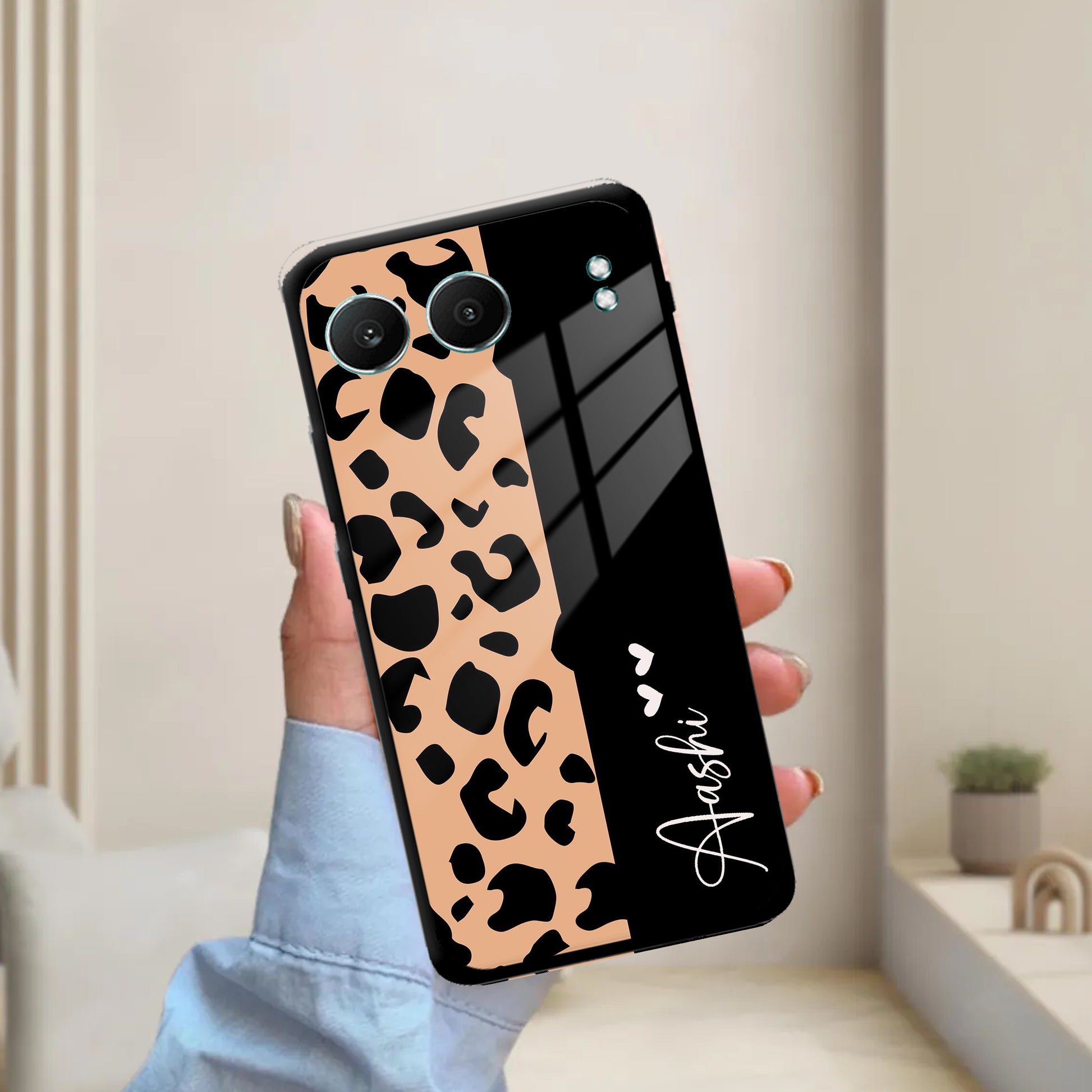 Leopard Glossy Metal Case Cover For OnePlus ShopOnCliQ