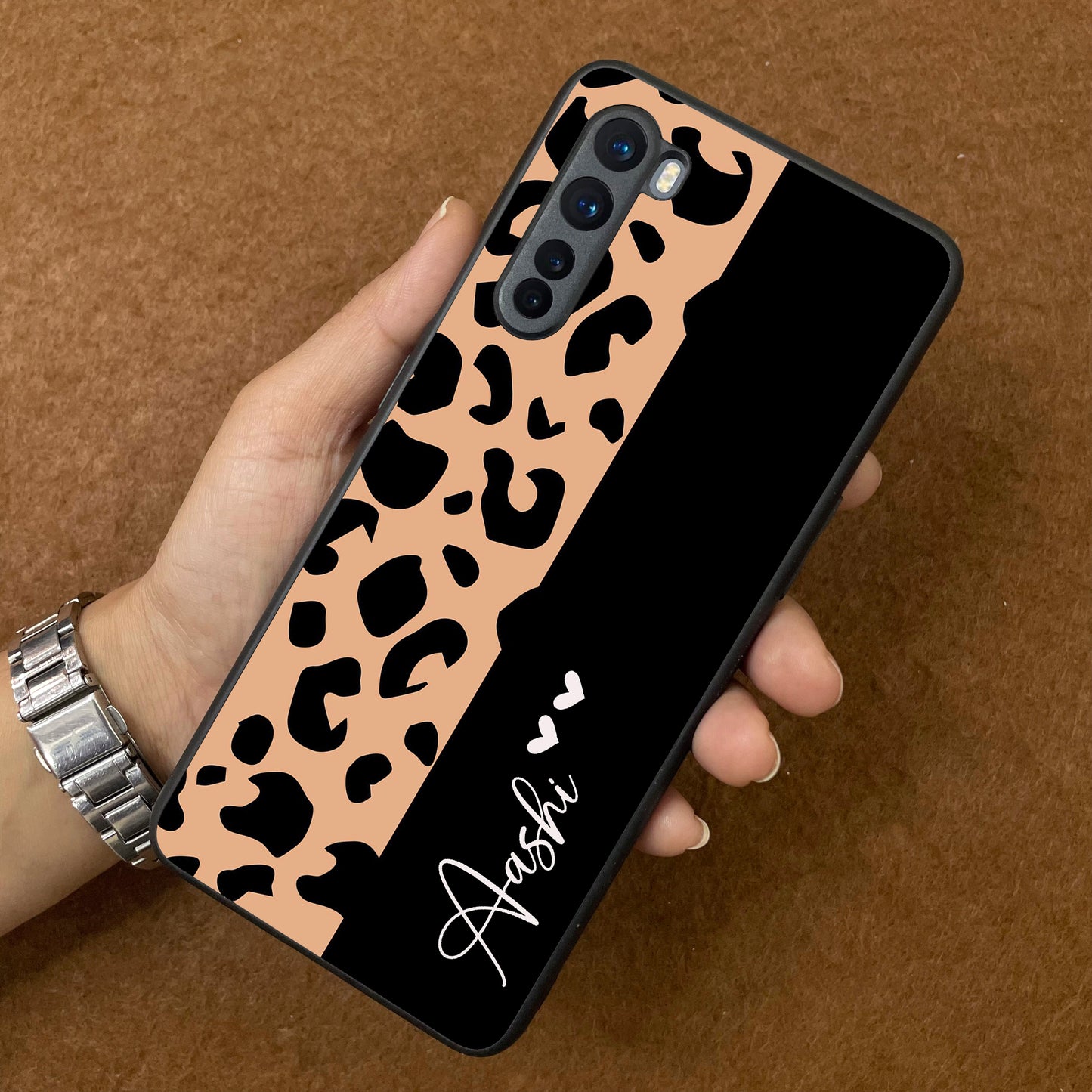 Leopard Glossy Metal Case Cover For OnePlus ShopOnCliQ