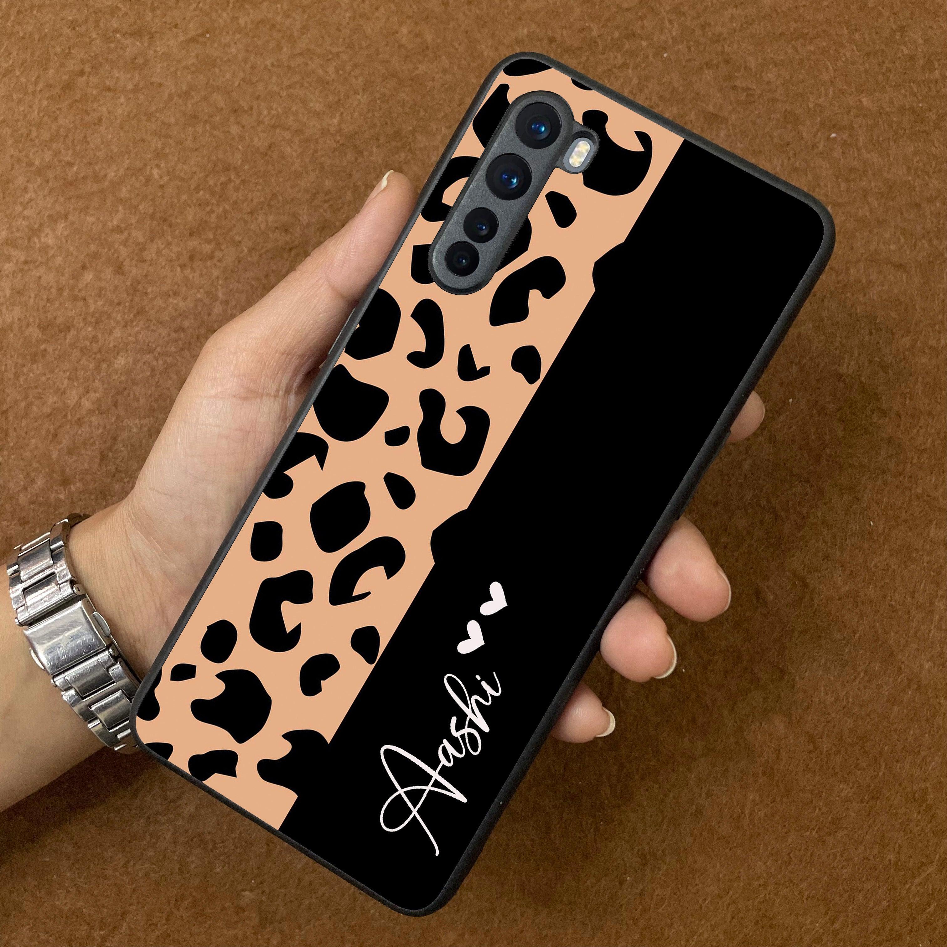 Leopard Glossy Metal Case Cover For OnePlus - ShopOnCliQ