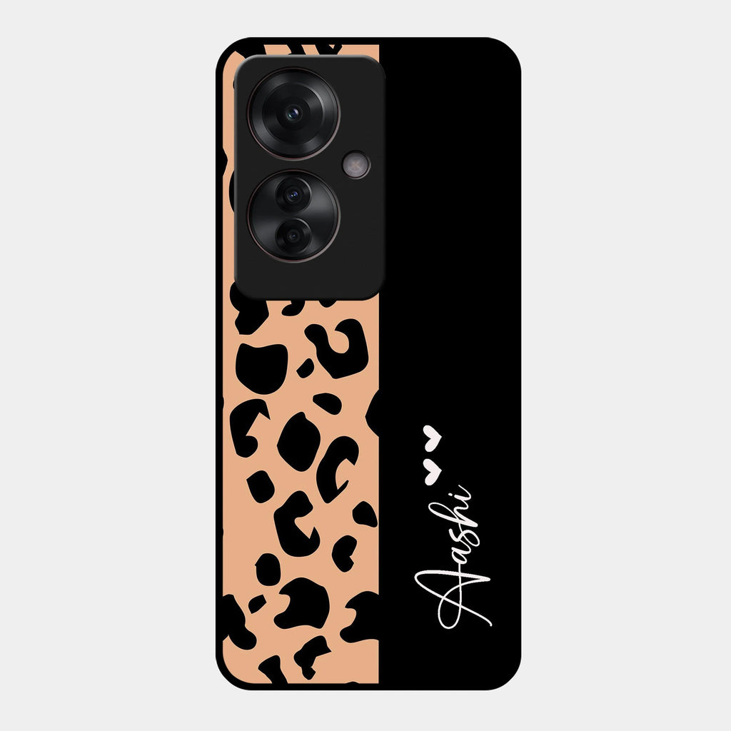 Leopard Glossy Metal Case Cover For Oppo - ShopOnCliQ
