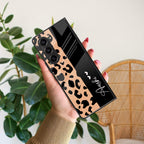 Leopard Glossy Metal Case Cover For Samsung - ShopOnCliQ