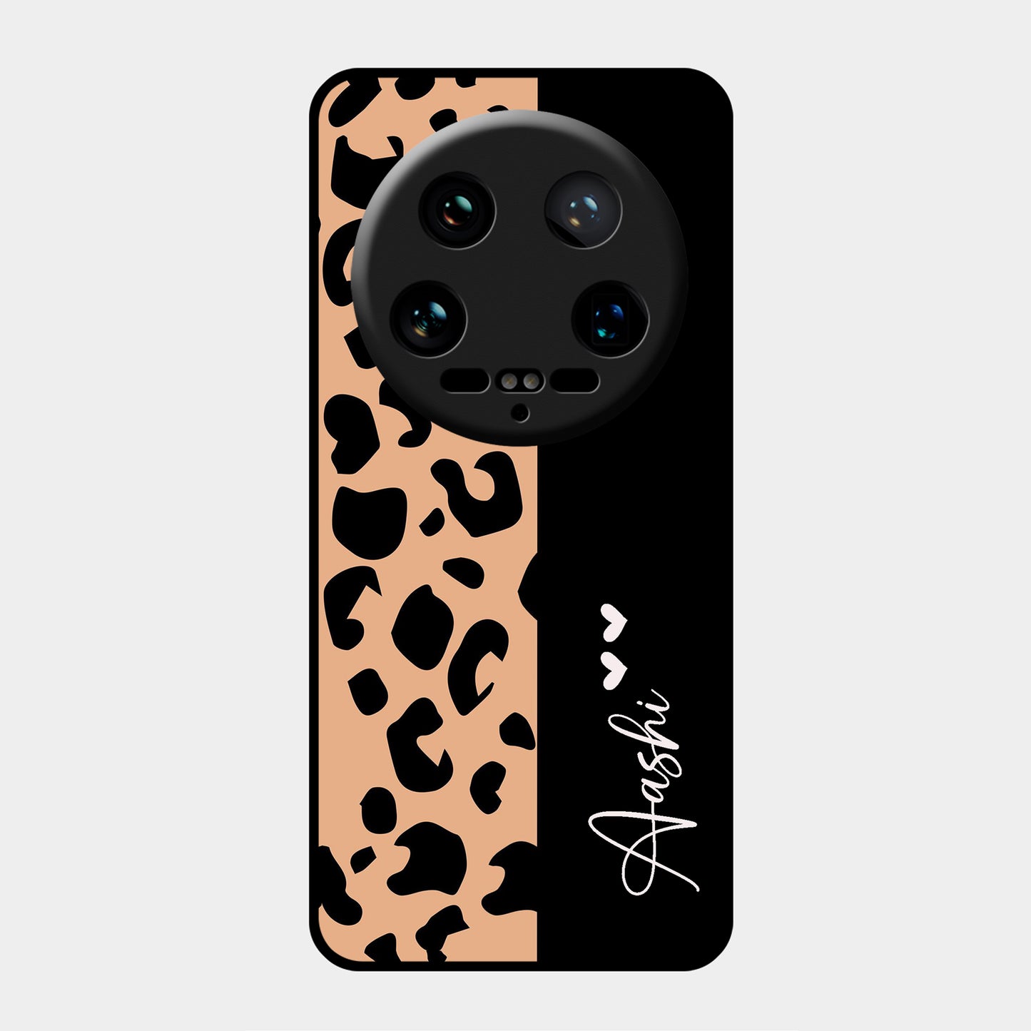 Leopard Glossy Metal Case Cover For Redmi