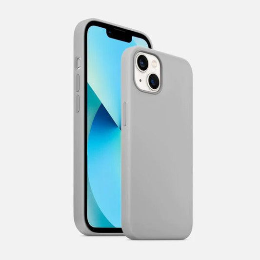 Liquid Silicon Case For iPhone (Grey) - ShopOnCliQ