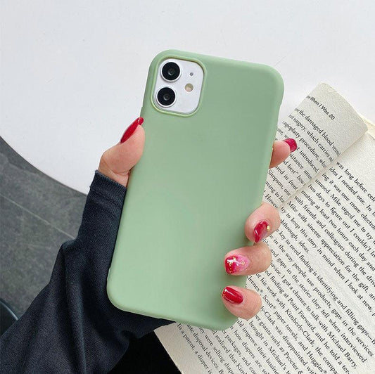 Liquid Silicon Case For iPhone (Mint Green) - ShopOnCliQ