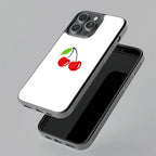 Cherry Glass Case Cover For iQOO - ShopOnCliQ