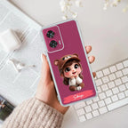 Little Girl Customize Anti Yellow Case For Motorola G85 5G