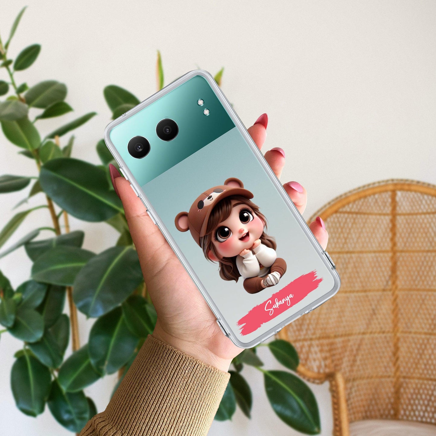 Little Girl Customize Transparent Silicon Case For OnePlus