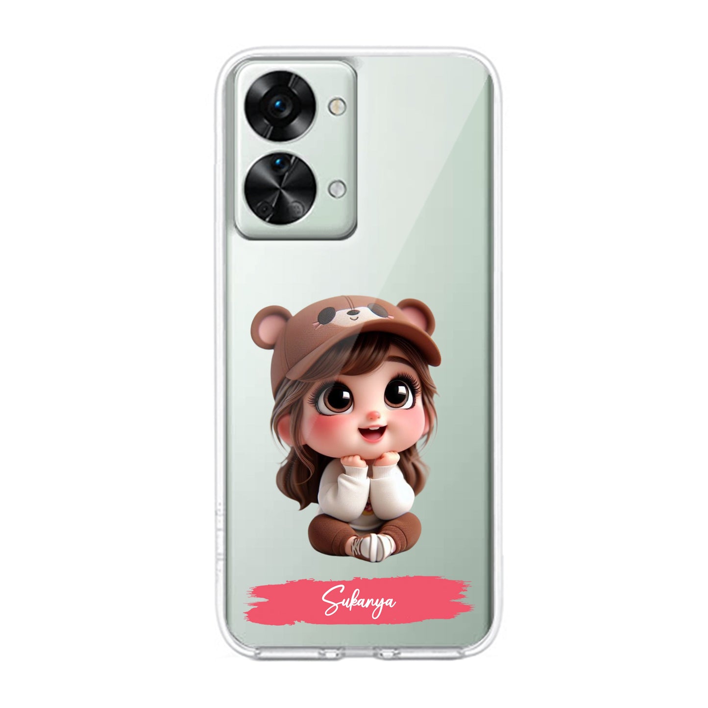 Little Girl Customize Transparent Silicon Case For OnePlus - ShopOnCliQ