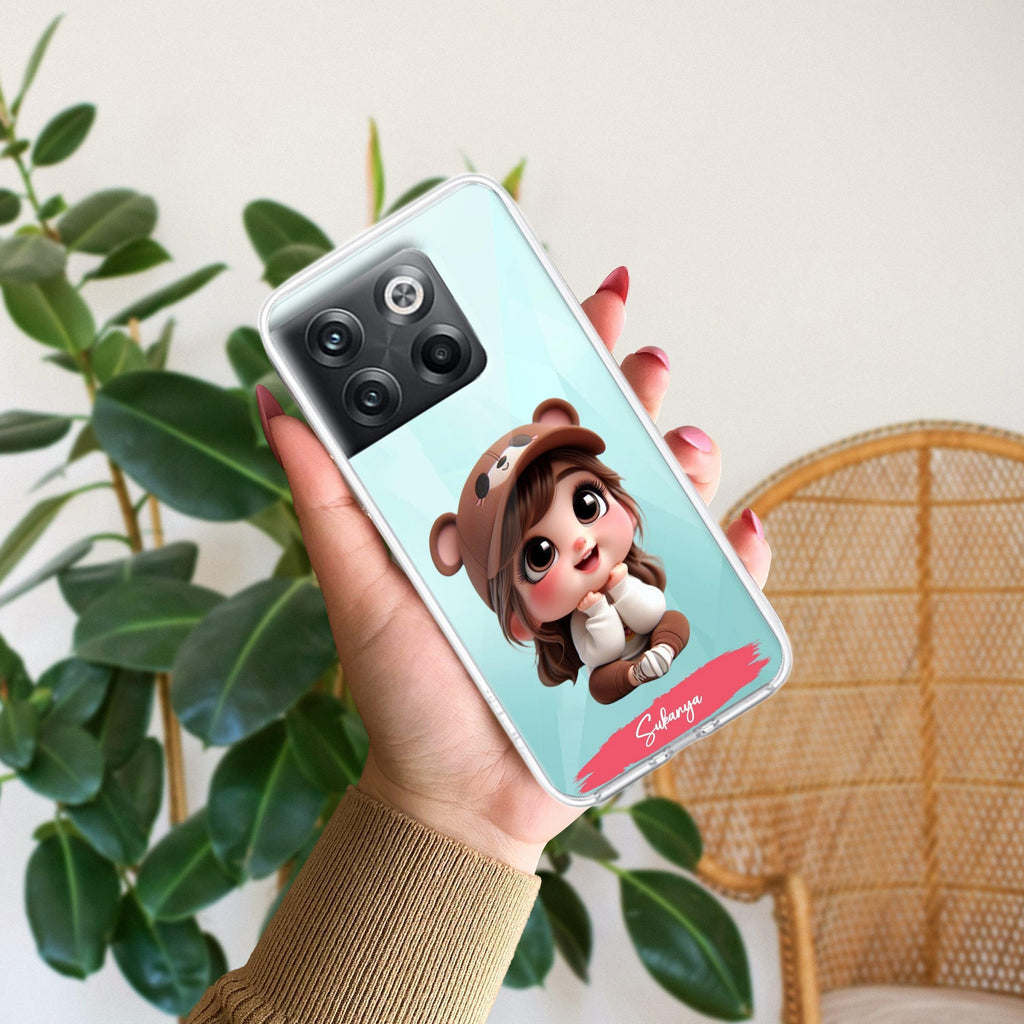 Little Girl Customize Anti Yellow Case For OnePlus 10T 5G