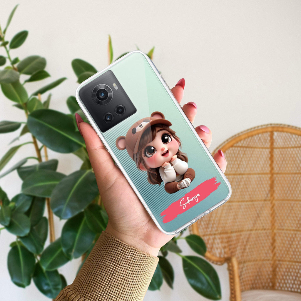 Little Girl Customize Anti Yellow Case For OnePlus 10R 5G