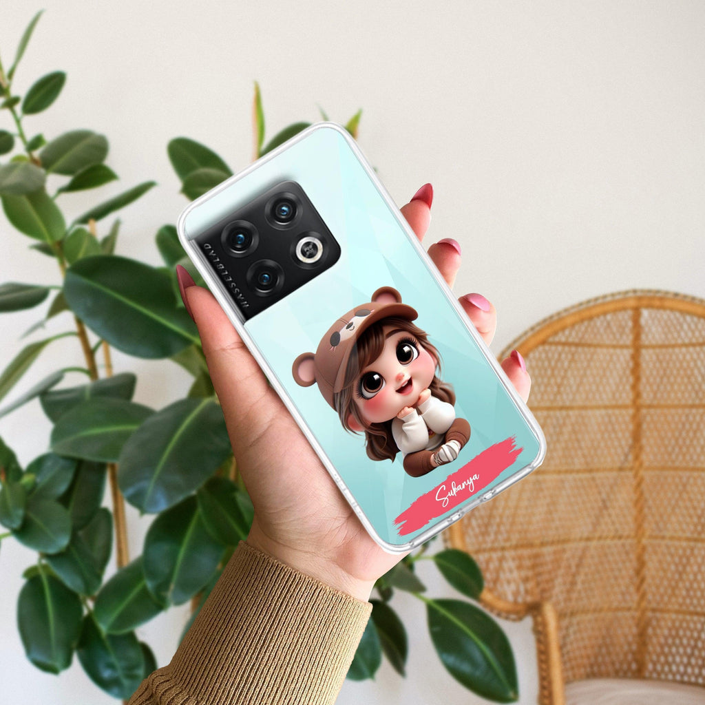 Little Girl Customize Anti Yellow Case For OnePlus 10 Pro 5G