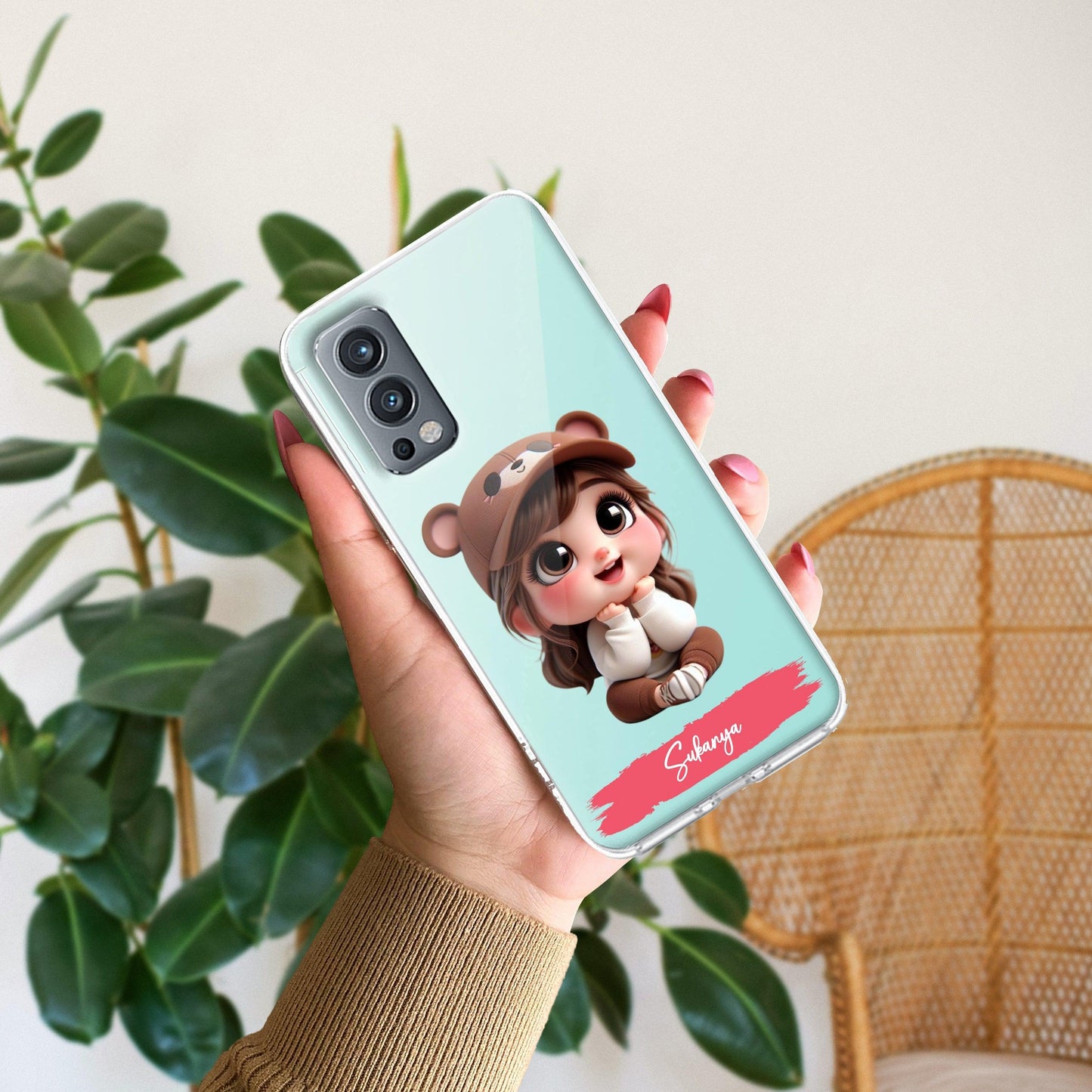 Little Girl Customize Transparent Silicon Case For OnePlus
