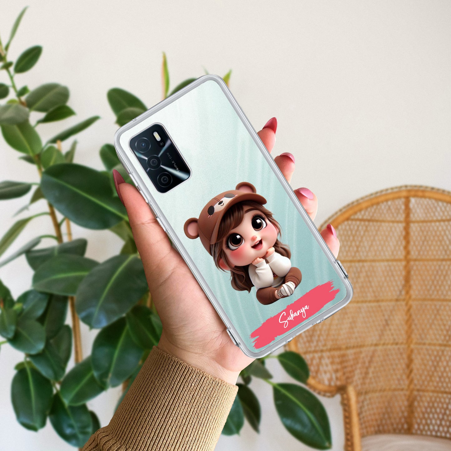 Little Girl Customize Transparent Silicon Case For Oppo ShopOnCliQ