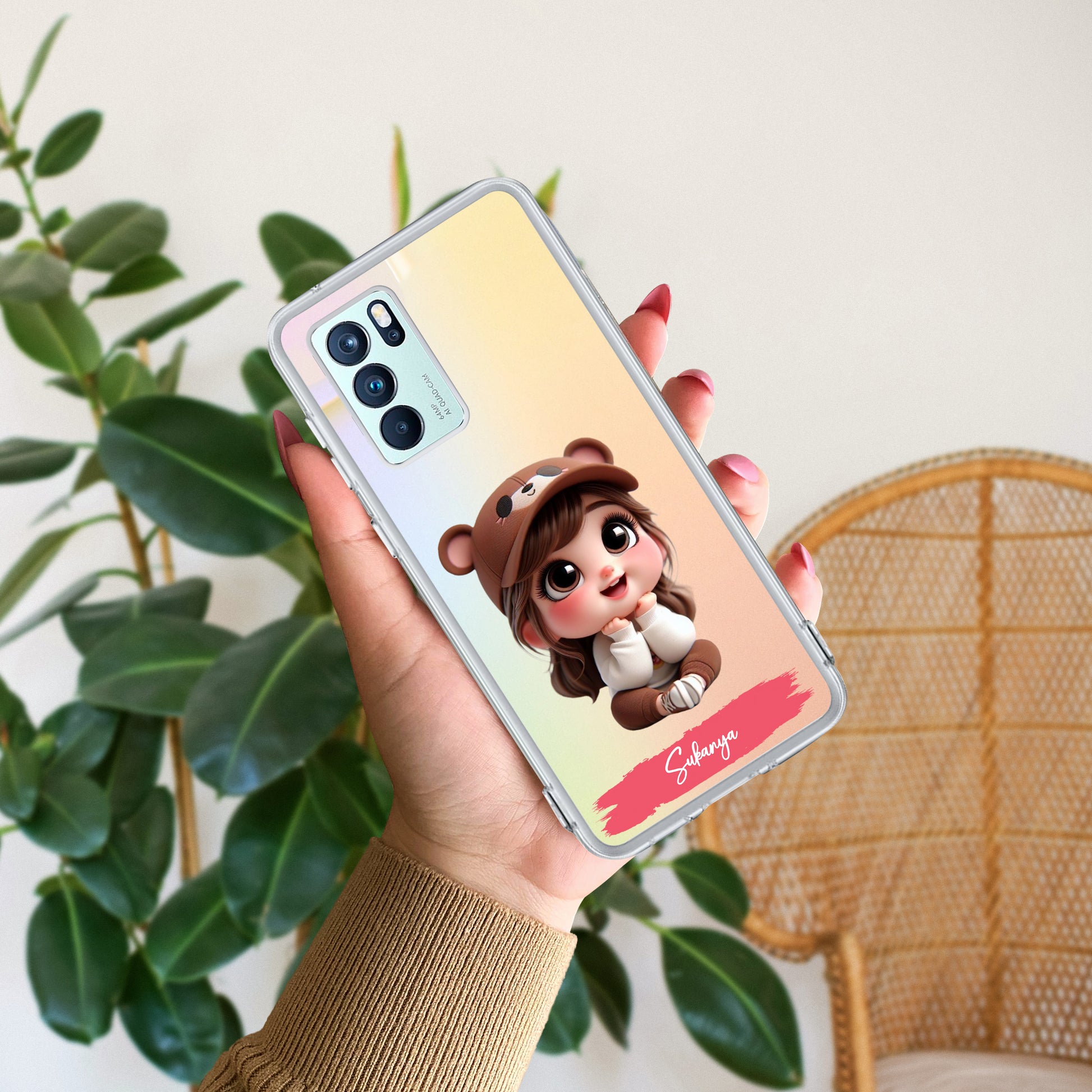 Little Girl Customize Transparent Silicon Case For Oppo ShopOnCliQ