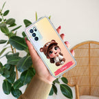 Little Girl Customize Anti Yellow Case For Oppo Reno 6 Pro 5G