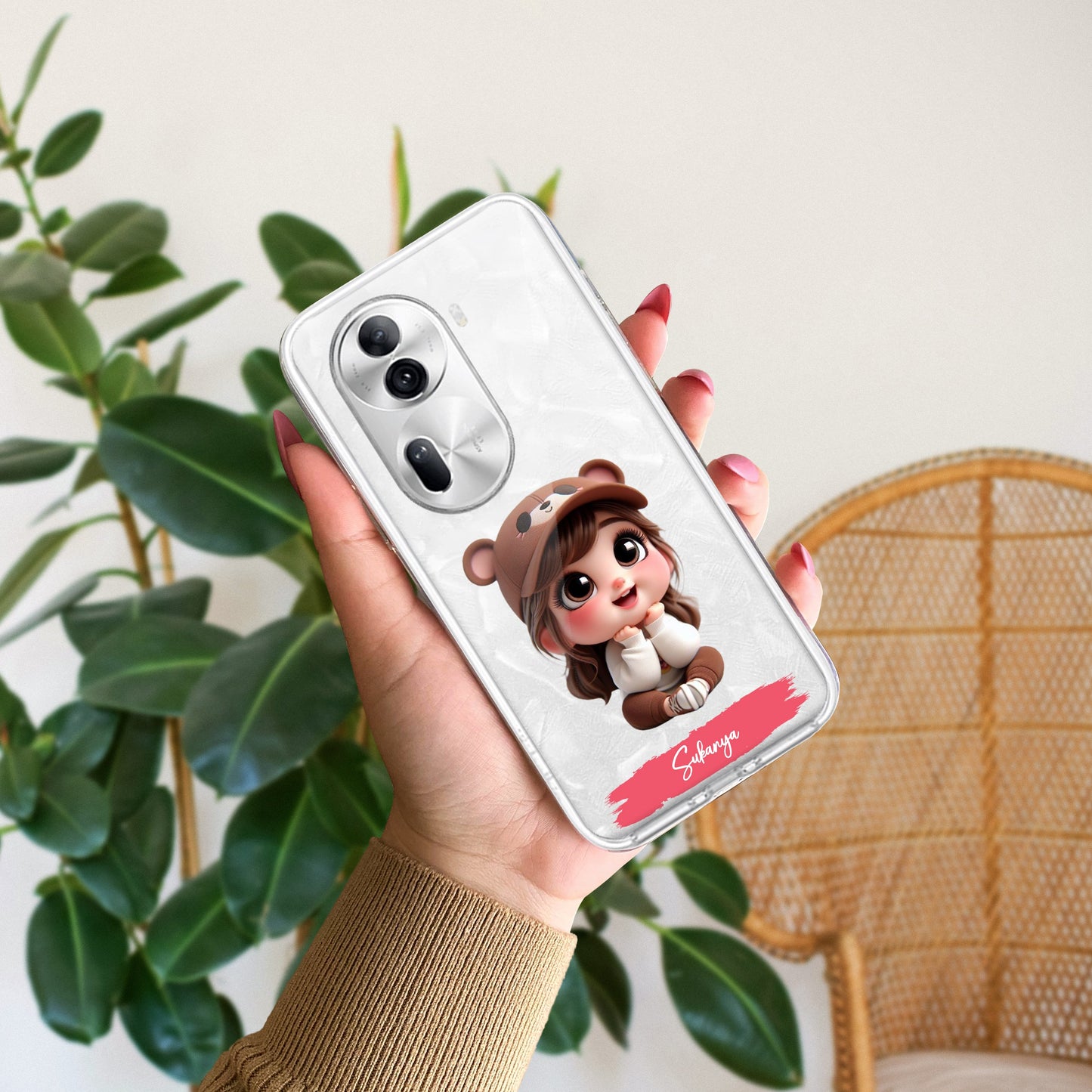 Little Girl Customize Transparent Silicon Case For Oppo ShopOnCliQ