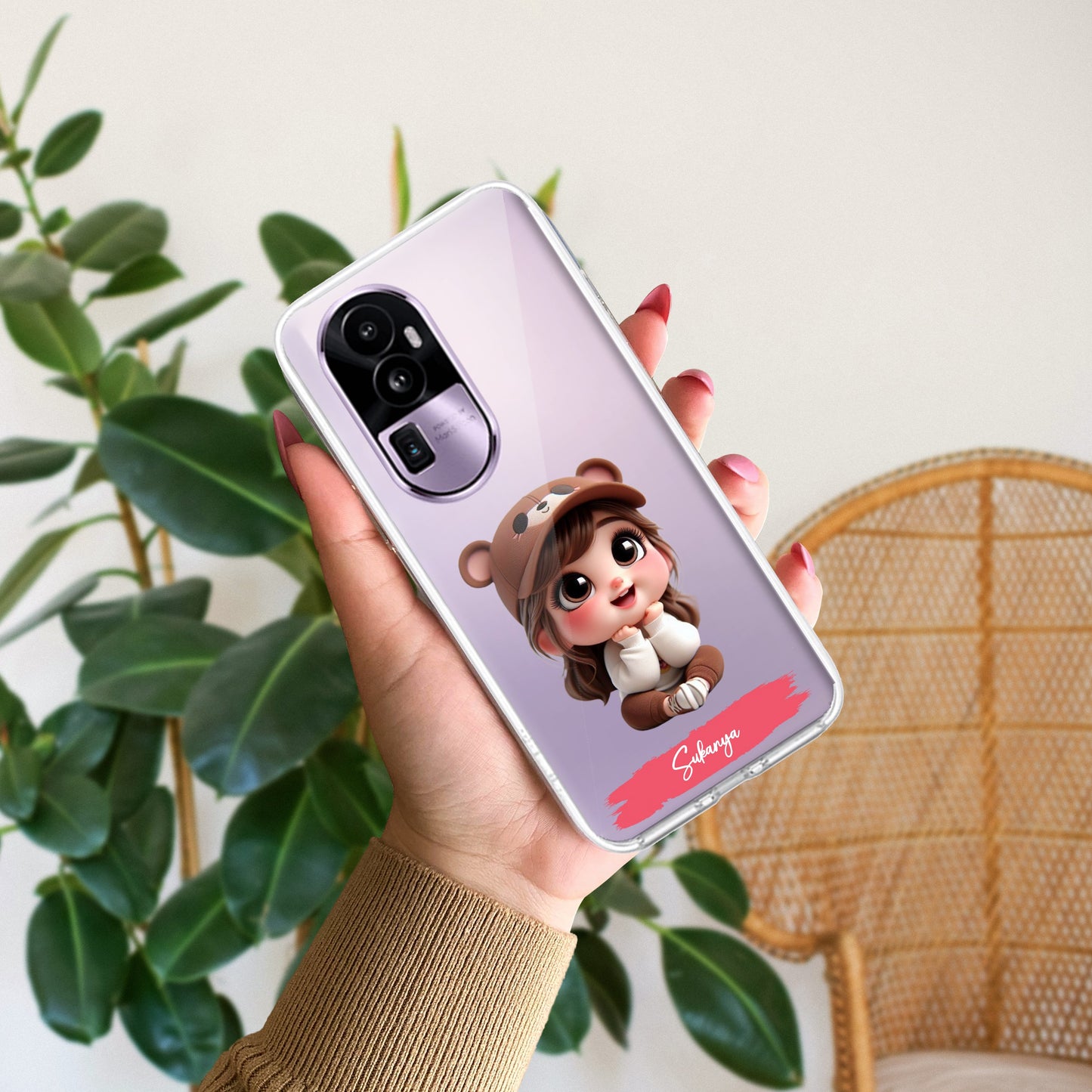 Little Girl Customize Transparent Silicon Case For Oppo ShopOnCliQ