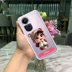 Little Girl Customize Transparent Silicon Case For Oppo Reno 10 5G