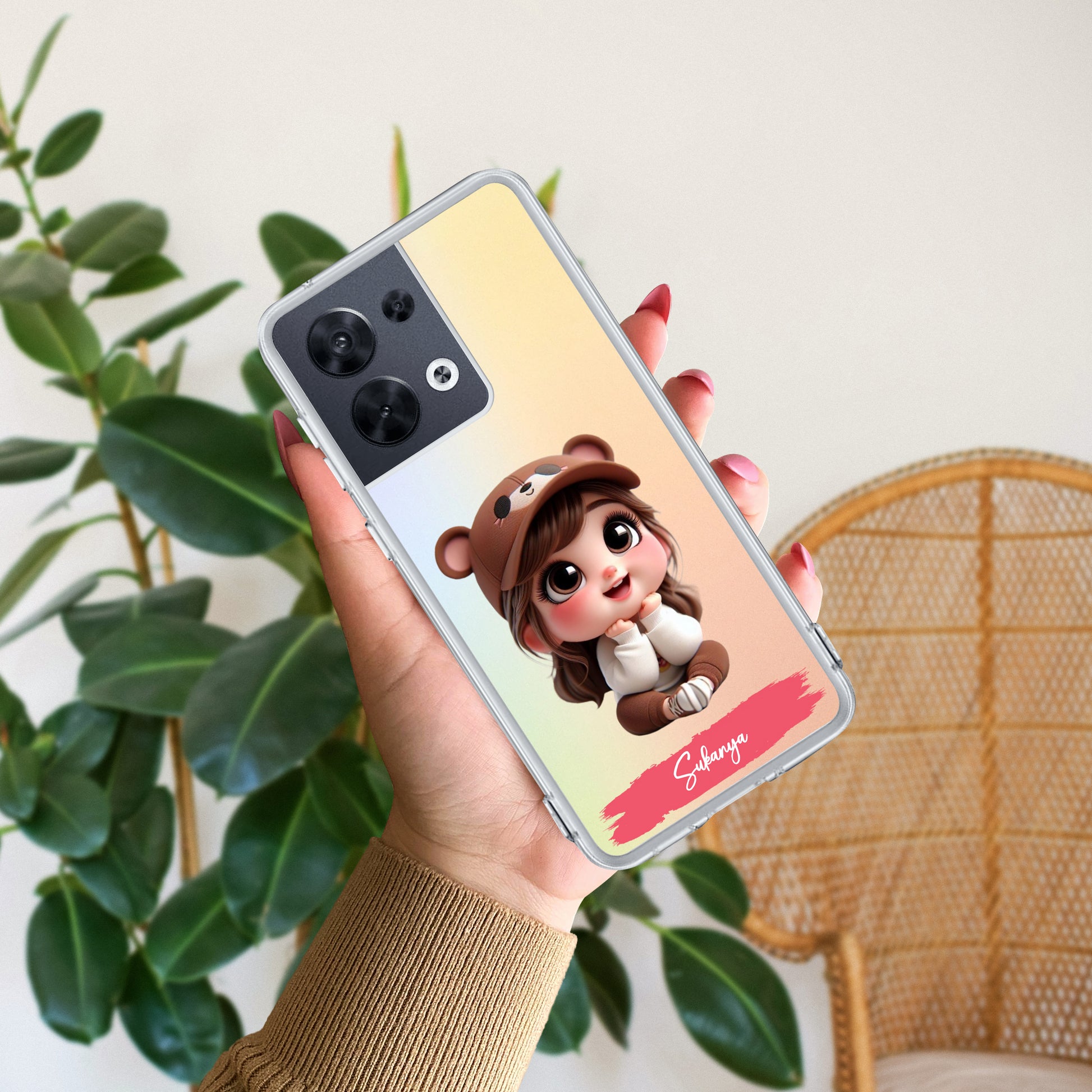 Little Girl Customize Transparent Silicon Case For Oppo ShopOnCliQ