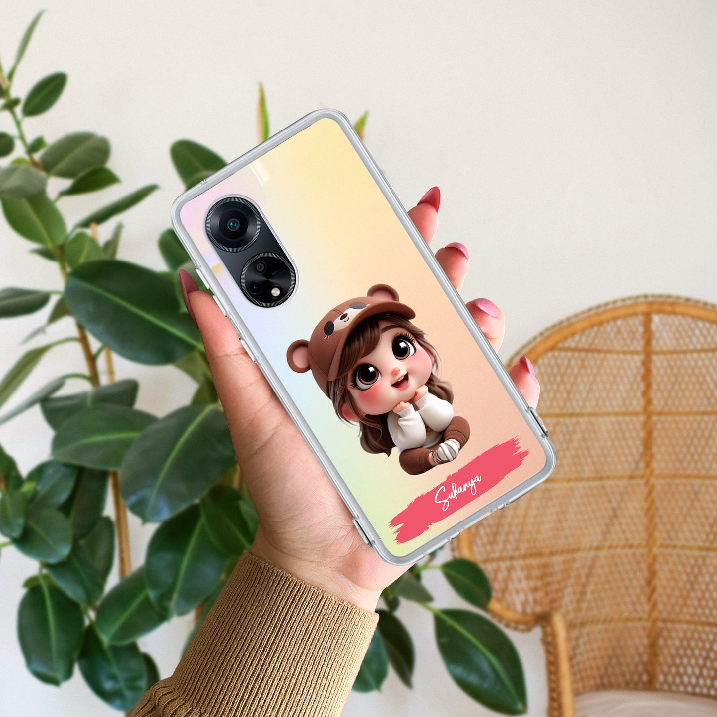 Little Girl Customize Transparent Silicon Case For Oppo ShopOnCliQ