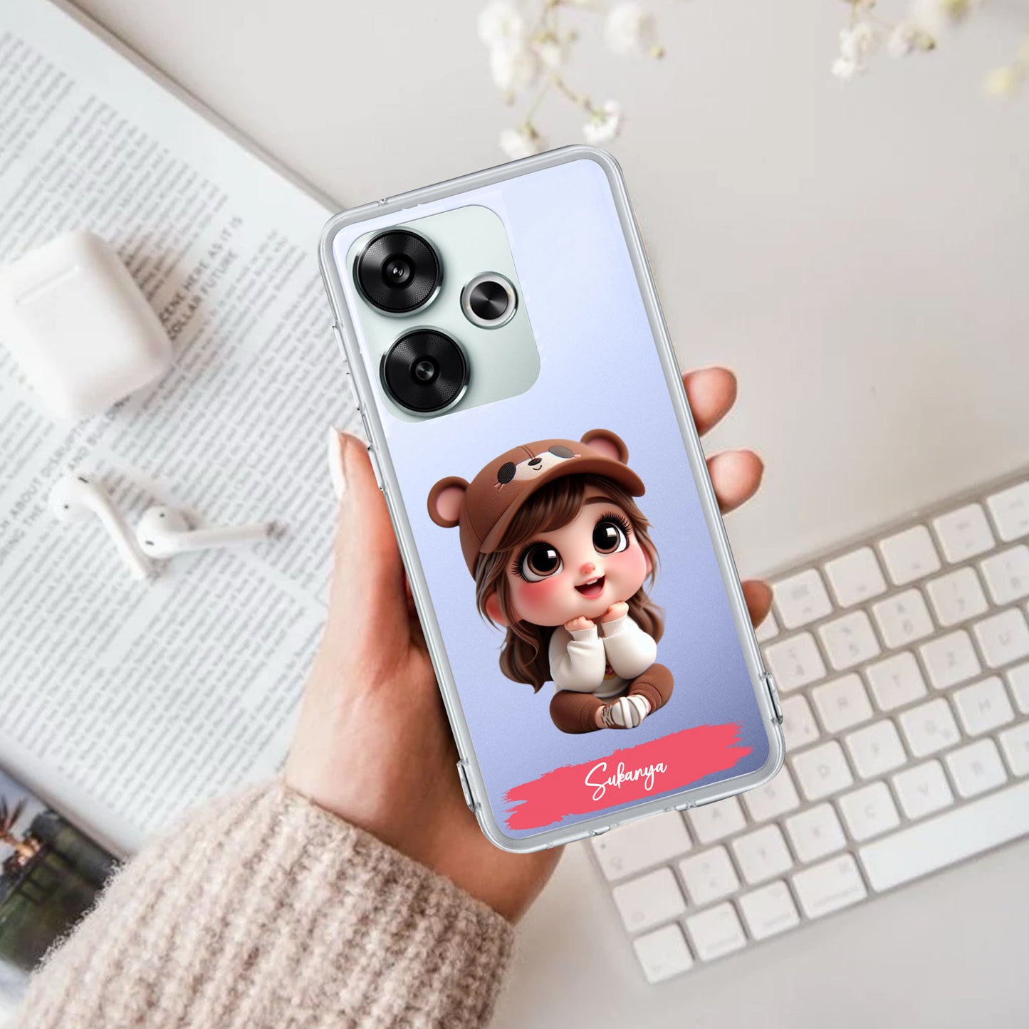 Little Girl Customize Transparent Silicon Case For Poco - ShopOnCliQ