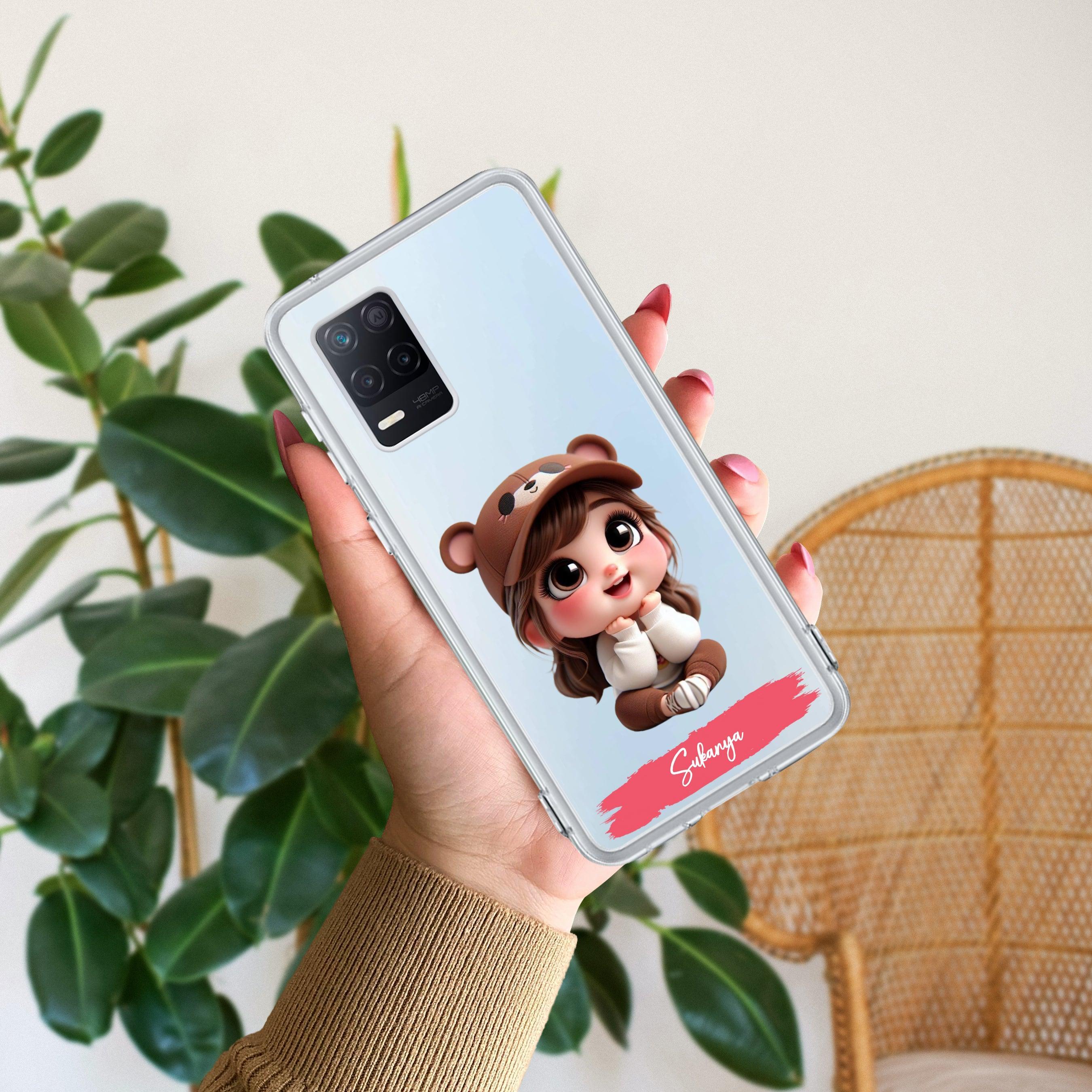 Little Girl Customize Anti Yelllow Case For Realme 8 5G / Realme 8s 5G / Realme 9 5G / Realme Narzo 30 5G