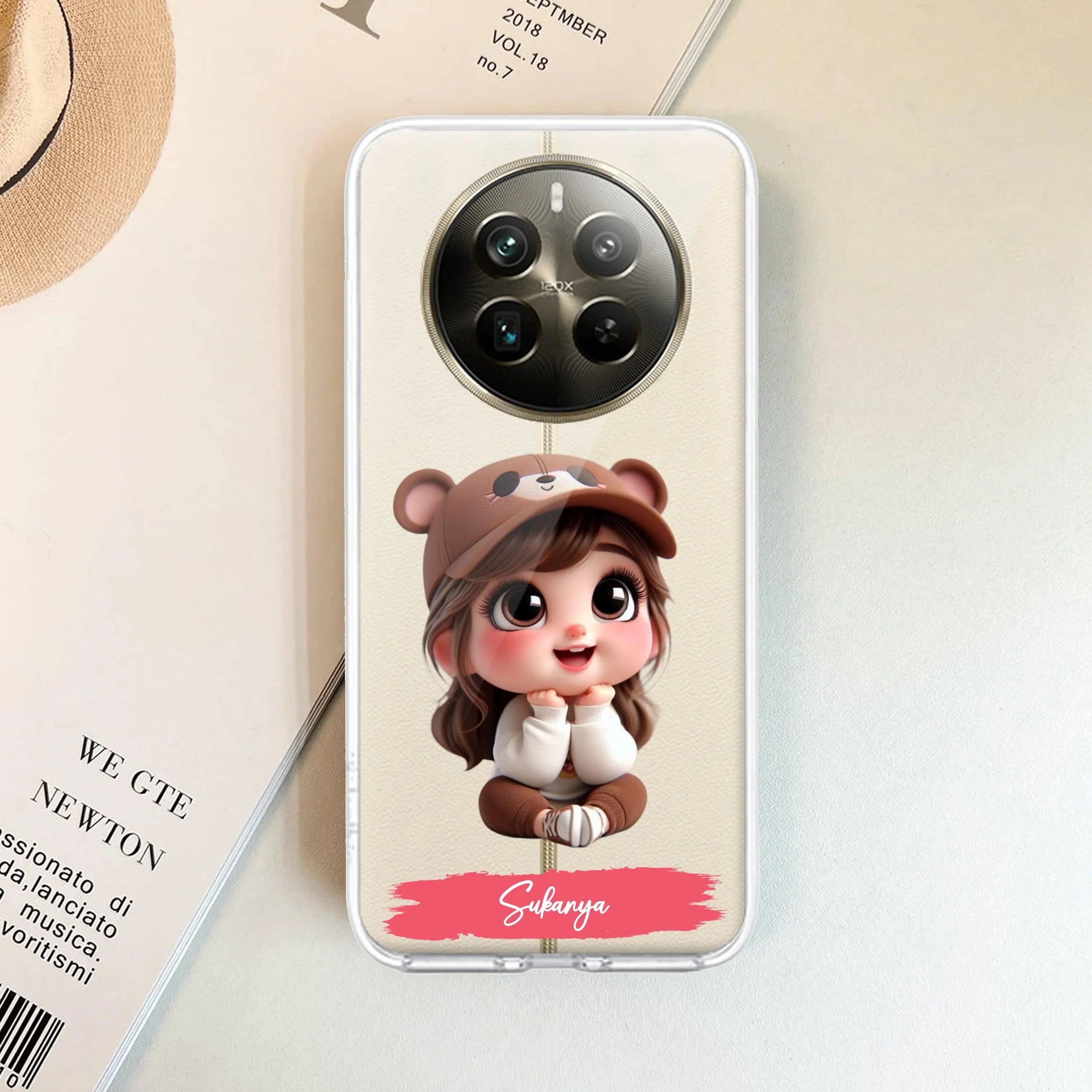 Little Girl Customize Transparent Silicon Case For Realme 11 Pro+ 5G