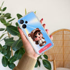 Little Girl Customize Transparent Silicon Case For Realme Narzo 70x 5G